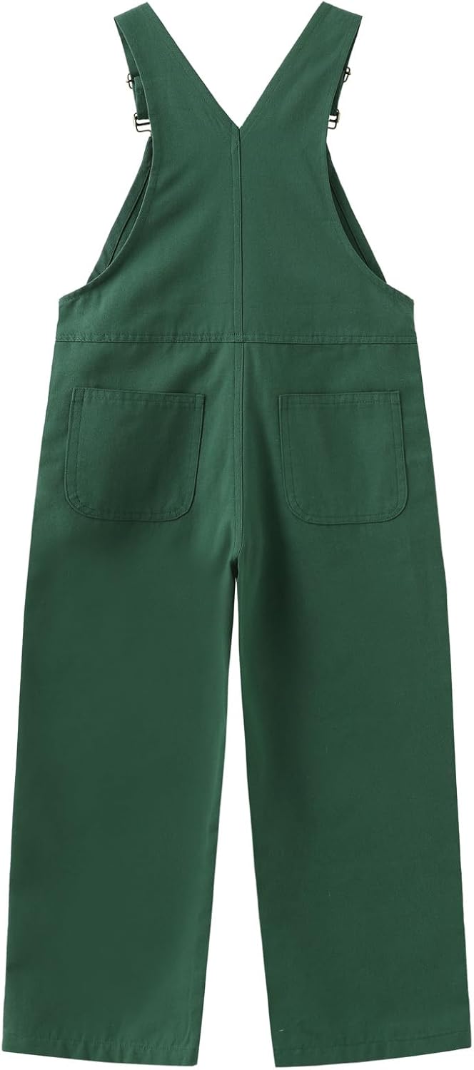 Boys Canvas Bib Overalls, Kid's Jean Overalls, Size 6-12