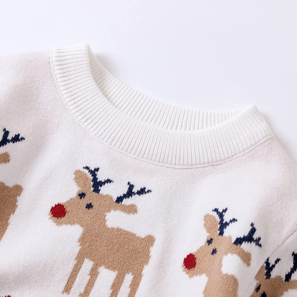 Kids Christmas Sweater for Toddler Girls Boys Holiday Pullover Top
