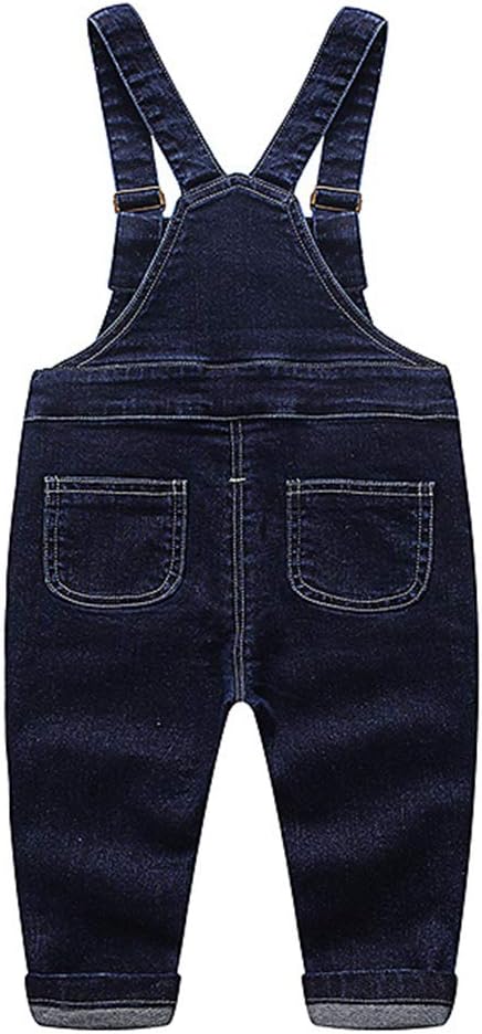 Baby & Little Boys/Girls Blue & Black Denim Overalls,Jean Workwear