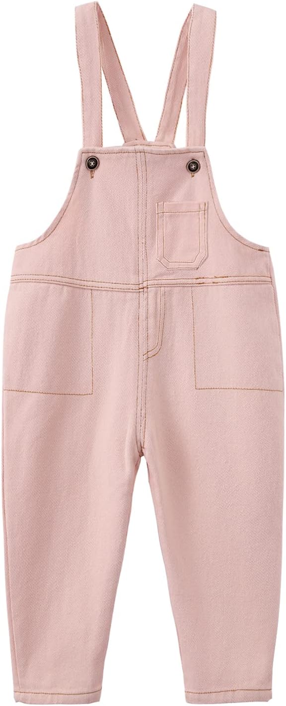 Little Boys Cute Denim Overalls Adjustable Straps