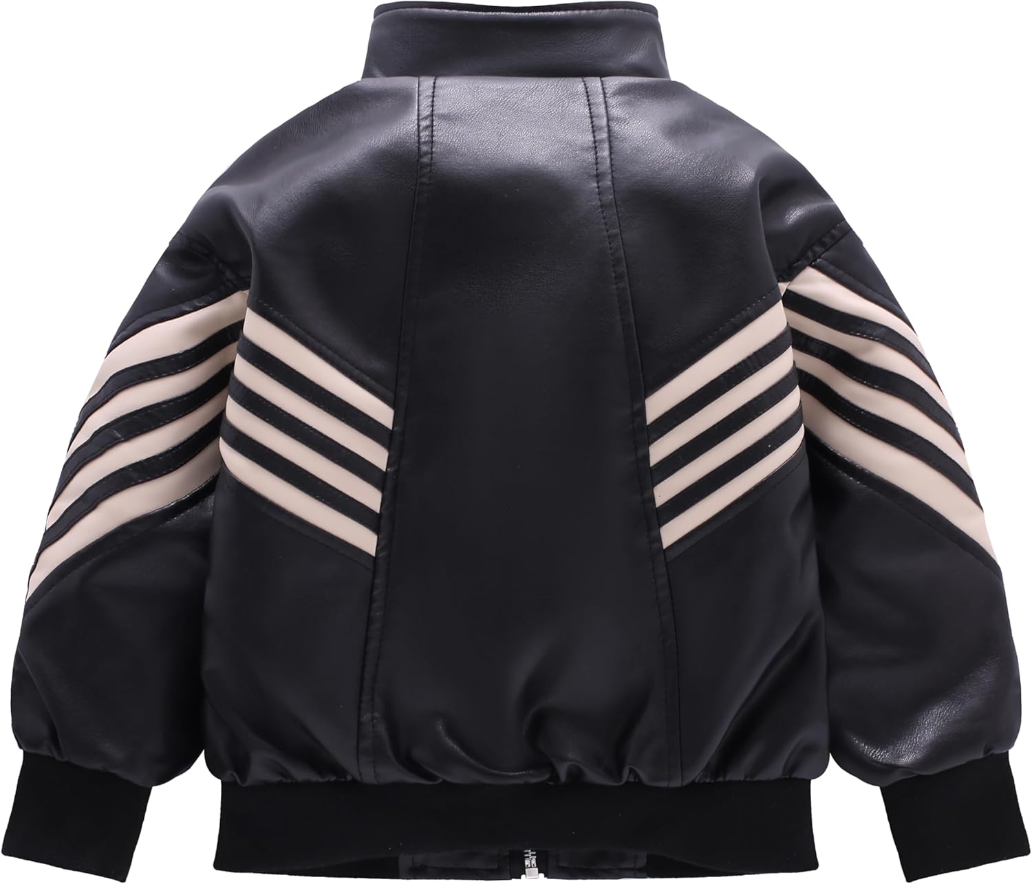 Kids PU Leather Flight Bomber Aviator Jackets Boys Motorcycle Biker Leather Jackets Coat For 3-14Years