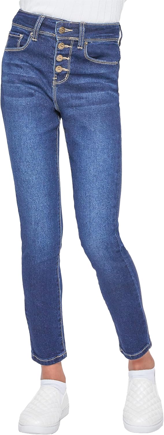 Girls Essential Button Fly Skinny Jeans