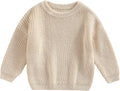 Baby Girl Boy Knit Sweater Blouse Pullover Sweatshirt Warm Crewneck Long Sleeve Tops for Infant Toddler