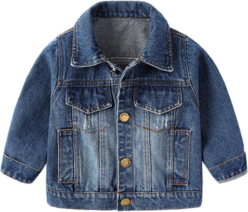 Jean Jacket for Girls Kids & Toddler Girls' Spring Button Down Outfit Boys Denim Jackets Outerwear