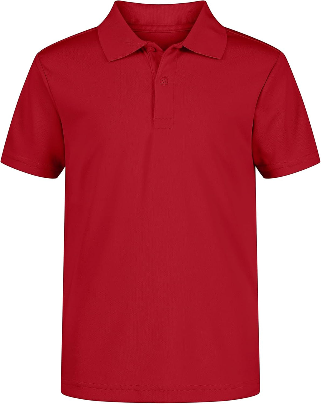 Boys' School Uniform Short Sleeve  Shirt, Button Closure, Moisture Wicking Performance Material