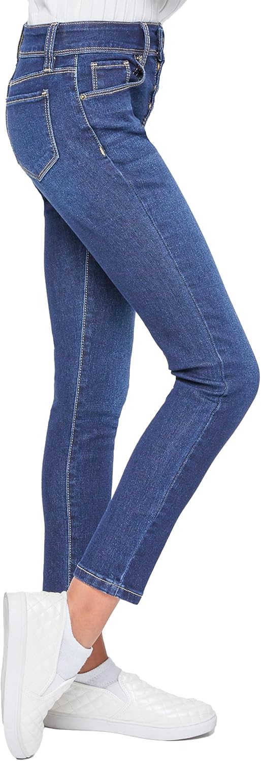 Girls Essential Button Fly Skinny Jeans