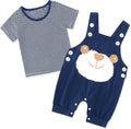 Baby Boys Clothes Set Summer Newborn Shorts Outfits 2pcs Short Sleeve T-shirt Top + Short Dungarees