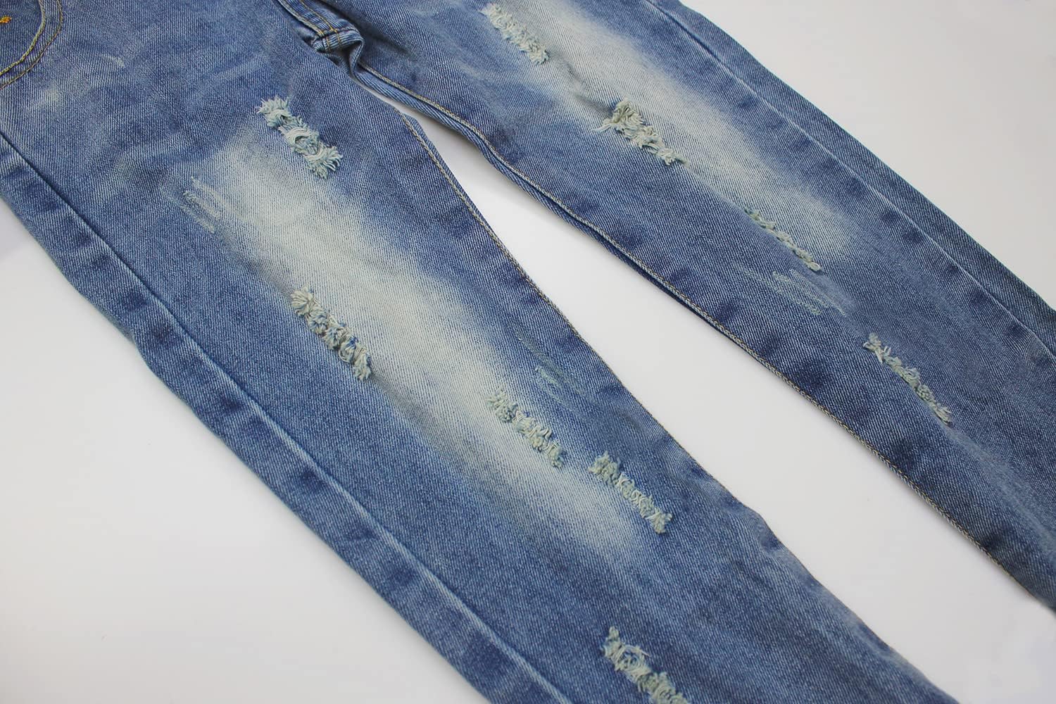 Girls Kids Overalls Jeans Adjustable Strap Ripped Denim Cute Jumper Jumpsuits Pants 6-13T