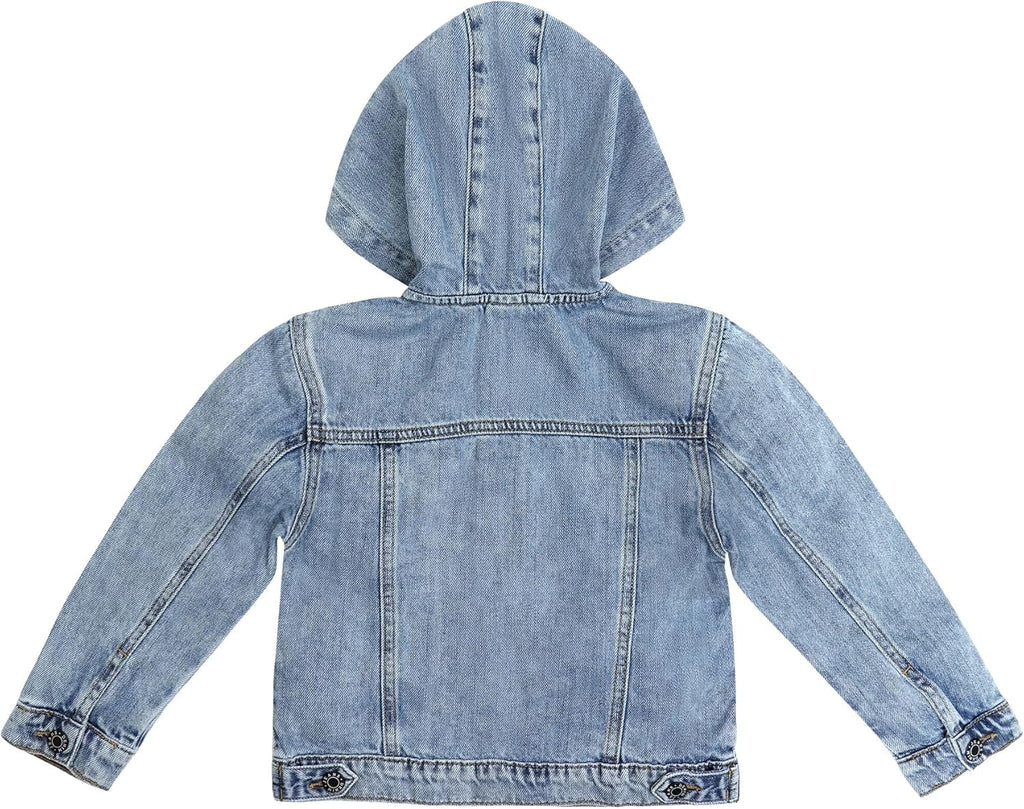 Boys Denim Jacket,Little Big Kids Simple Design Hooded Jean Coat