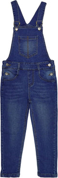 Boys Denim Overalls,Ripped Holes Elastic Band Inside Jeans Workwear