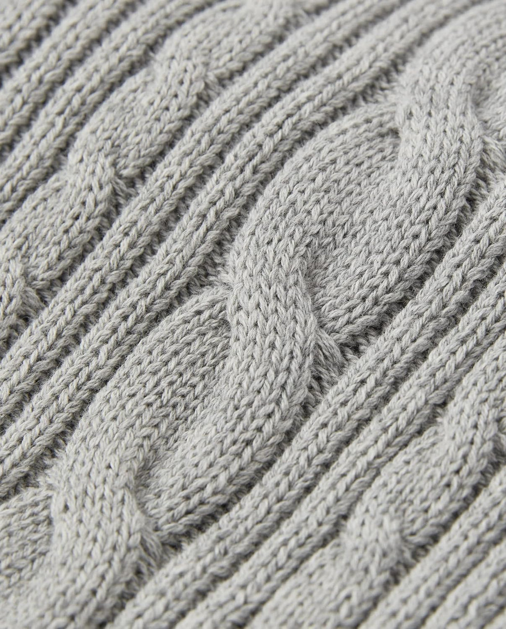 Boys and Toddler Long Sleeve Cable Knit Shawl Sweater