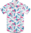 2-10T Boys Novelty Hawaiian Short Sleeve Button Down Dress Shirt