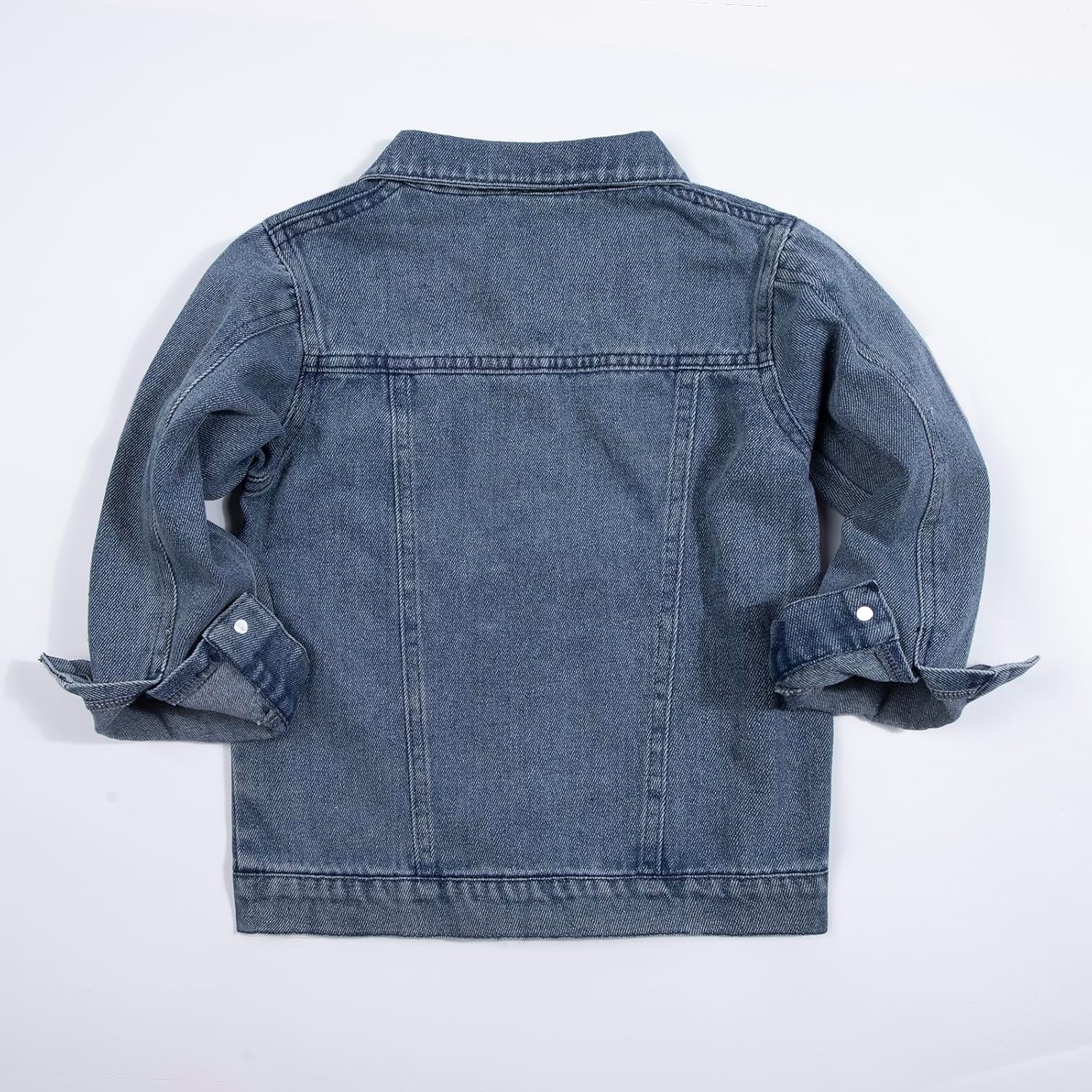 Toddler Baby Boys Girls Jean Jacket Kids Denim Jacket Long Sleeve with Button Outwear Top Coat Outfit 18 Month-7 Years
