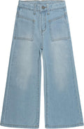 Girls Flare Jeans,Little Big Girl Bell Bottom Summer Denim Pants