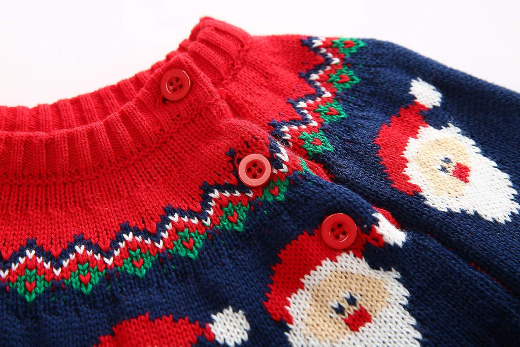 Baby Toddler Boys Girls Sweater Knit Christmas Sweatshirt Little Kids Pullover Cotton Winter Warm Tops Coat Clothes