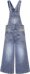 Girls Denim Overalls, Little Big Kids' Jean Dungarees Pants