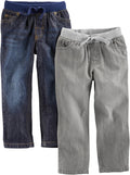 Toddler Boys' Pull-On Denim Pant, Pack of 2