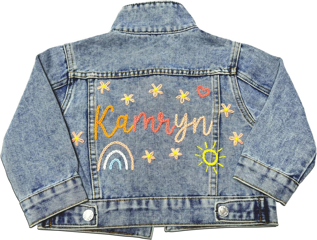 Personalized Denim Jacket for Babies and Toddlers, Custom Baby Jacket with Name, Ideal Gift for Baby Showers or Birthdays