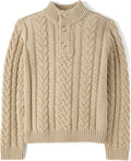 Boys' and Toddler Long Sleeve Cable Knit Sweaters
