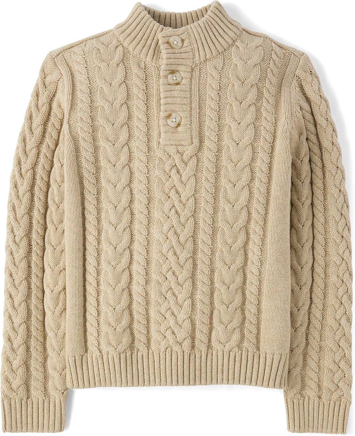 Boys' and Toddler Long Sleeve Cable Knit Sweaters