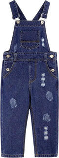 Girls Denim Overalls, Cotton Jean Workwear Pants